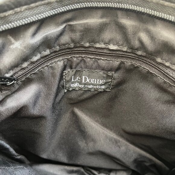 NWOT Genuine Leather Black Crossbody Bag - Picture 4 of 7
